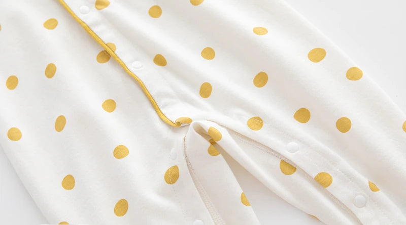 Baby One-piece Clothes Long-sleeved Cotton Newborn Pajamas Rompers Baby Air-conditioned Clothes Spring and Autumn