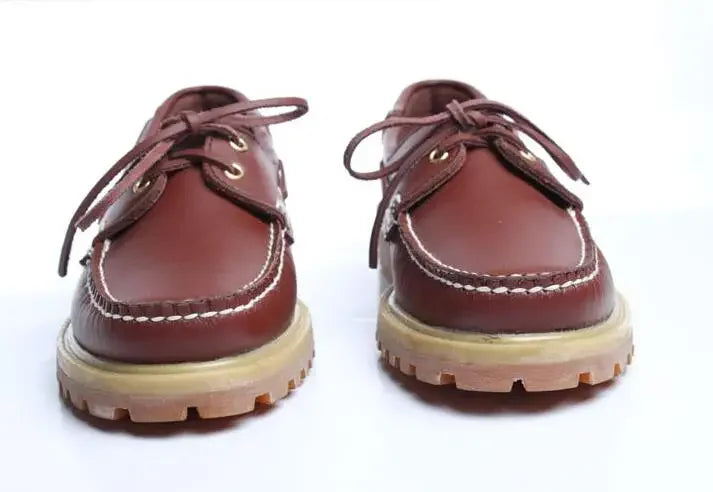 Genuine Leather Men's Casual Shoes Fashion Boat Shoes England Platform Luxury Lace up Male Loafers Driving Shoes46 Low Heel