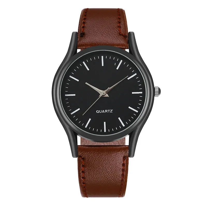 Watches for Men Reloj Hombre Fashion Watch for Lovers Leather Watches Quartz Wristwatch Clock Gift Relogios Masculino