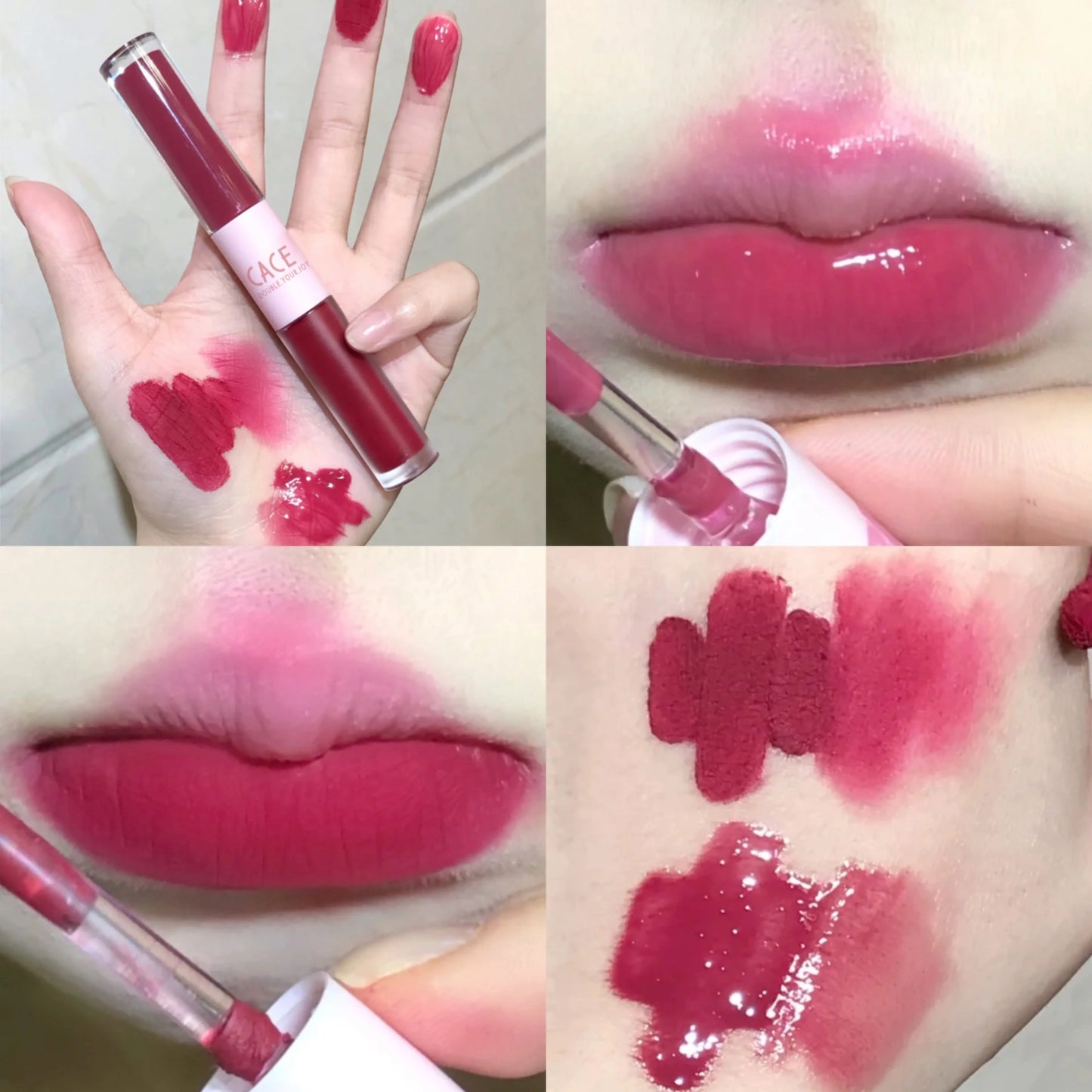 6 Colors Sexy Red Liquid Lipstick Moisturizing Lip Glaze Tint Long Lasting Matte Lip Mud Waterproof Velvet Lipstick Lips Makeup