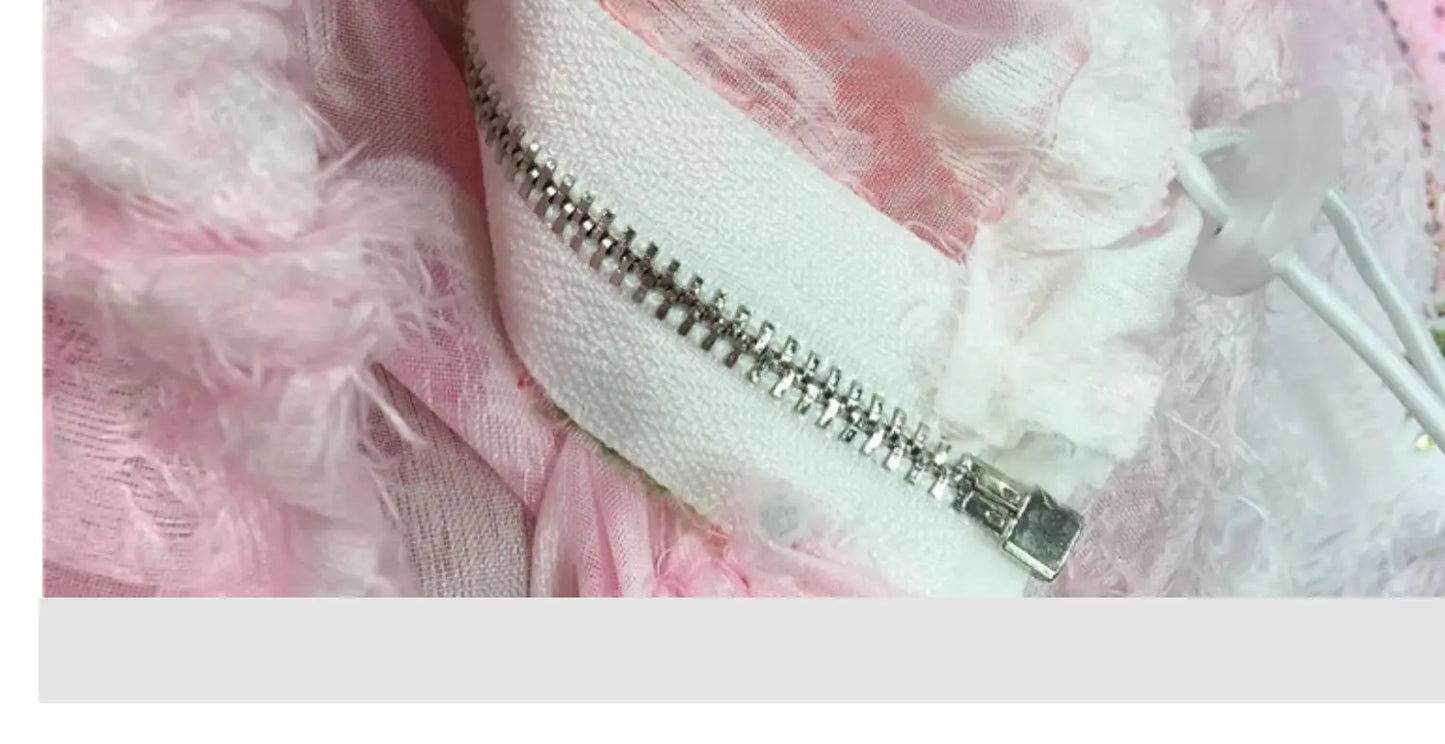 Women Hot Drilling Diamonds Beaded Sunscreen Hoodies Shirts Coat Strawberry Butterfly Lace Spliced Blouses Zipper Cardigan Tops