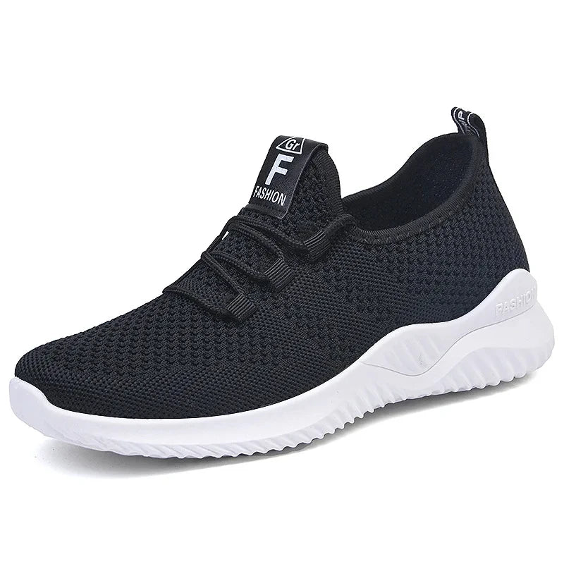 Women Casual Shoes Fashion Breathable Walking Mesh Flat Shoes Sneakers Women 2026 Gym Vulcanized Shoes Purple Female Footwear