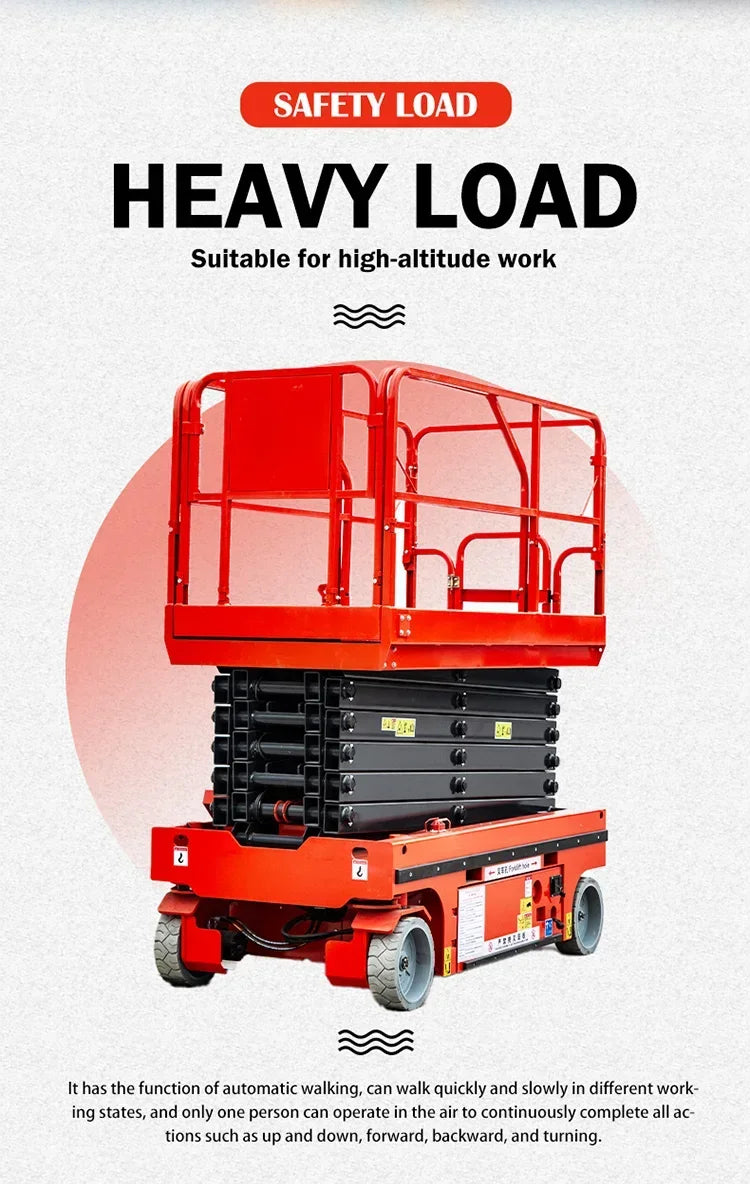 Customized Electric Scissor Lift 4-18m Aerial Skylift 6m 8m 10m 12m 14m Mobile Lifter Scaffolding Electric Hydraulic Scissor Lif