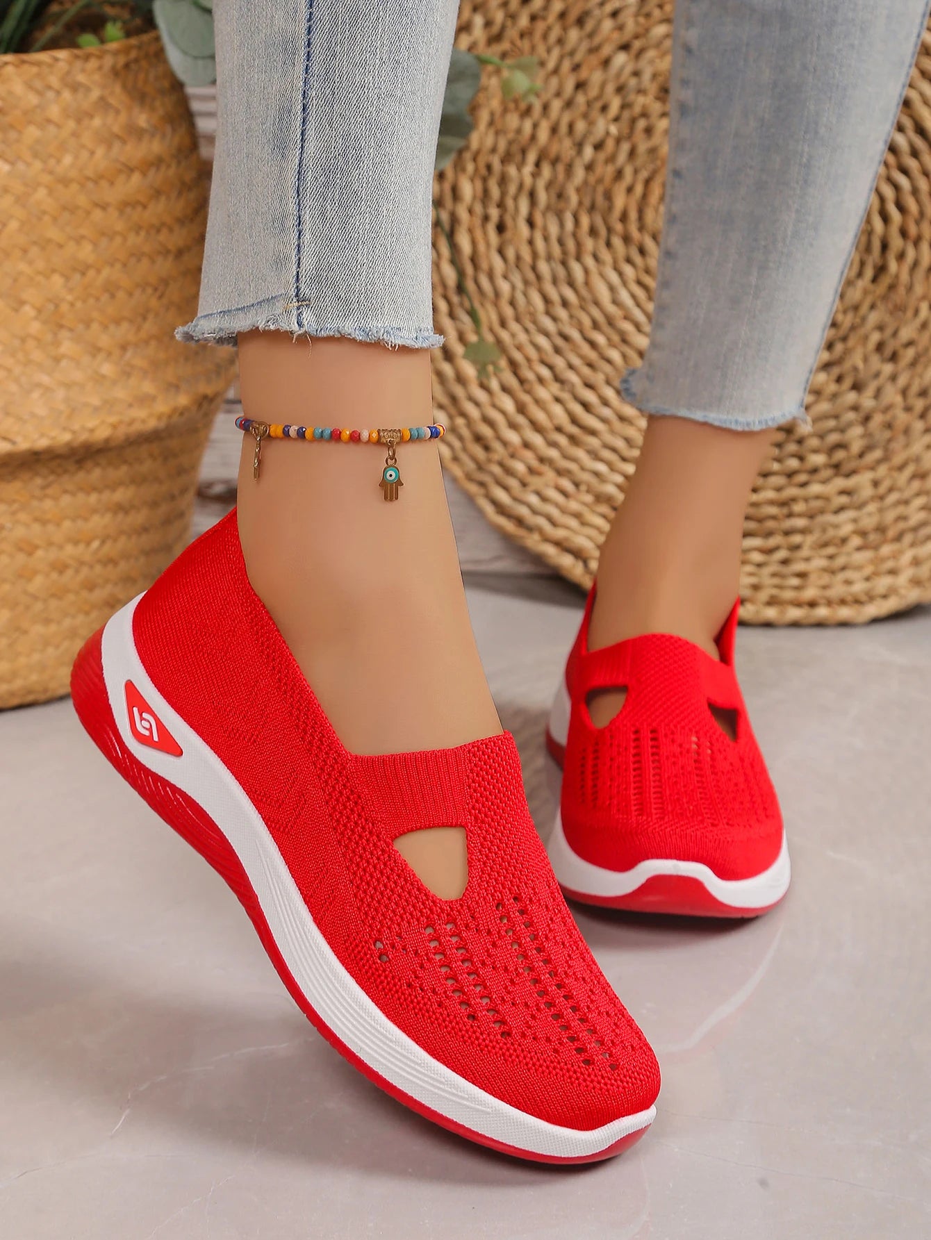 women's summer shoes - casual sneaker, simple, Lightweight, breathable, one-foot pedal women shoes sale shoes with free shipping