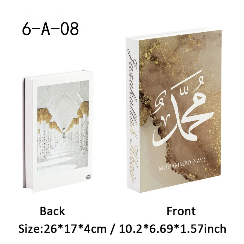 Islamic Church Writing Culture Fake Books Decorative Coffee Table Decoration Storage Box Bookshelf Bedroom Aesthetic Home Decor