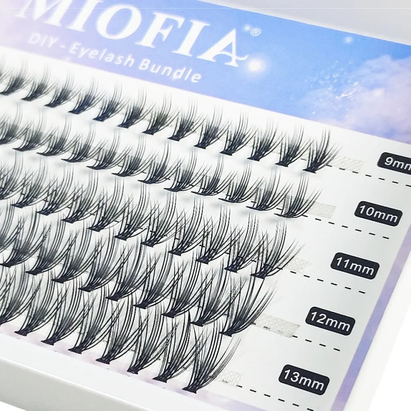 150D/100D/80D/50D Mink Eyelashes 1 Box/14 Rows Natural DIY Eyelash extension 3D Russia Individual Eyelash Cluster Lashes Cilia