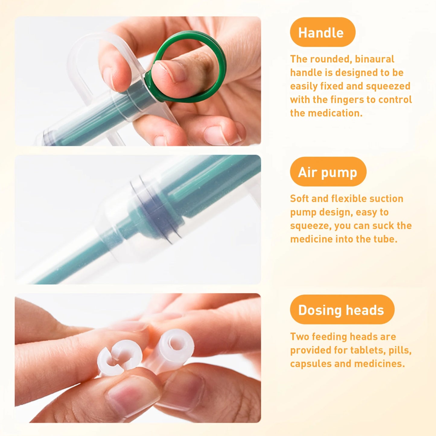 PETCLEAR Pet Medicine Dispenser Syringe Tablet Pill Gun Dog Medicine Feeder Cat Pills Shooter for Dogs And Cats