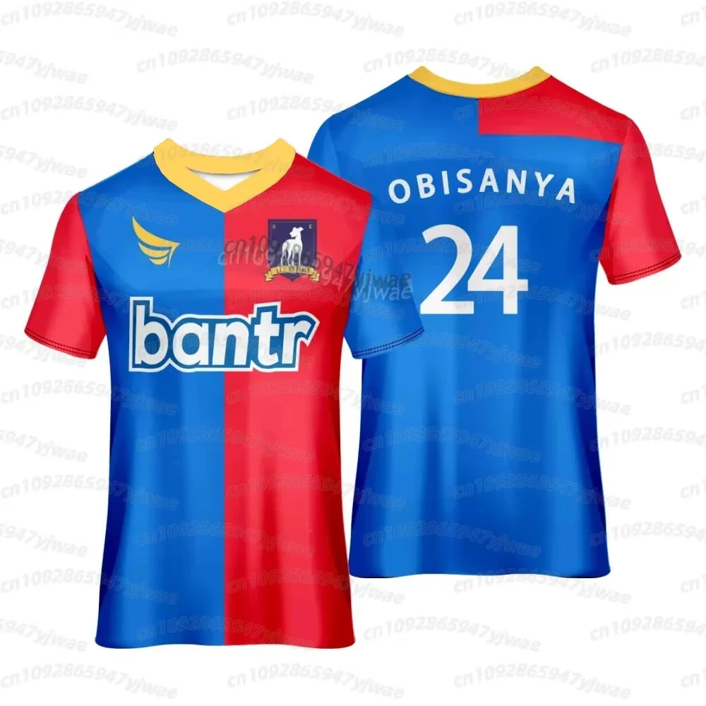 2026 T-shirt For Men Women youth  Football Jersey Quick Drying O-neck RoyKent jersey Tees Sports Oversized  men t-shirt