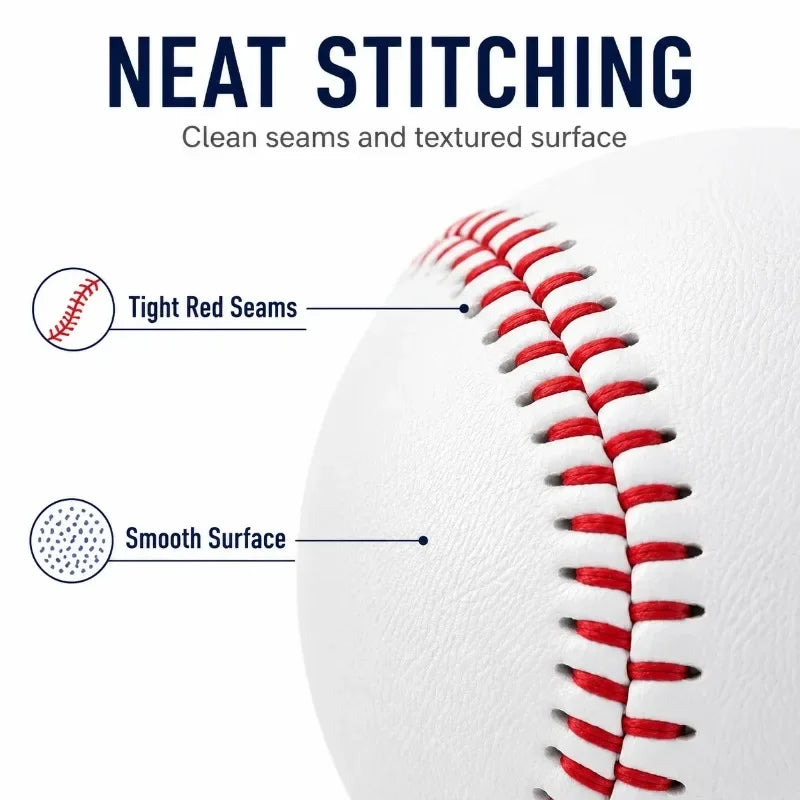 Baseball No. 9 Hardball Training Handmade Balls Fitness Products White Safety Kid Baseballs Men's Practice Team Game