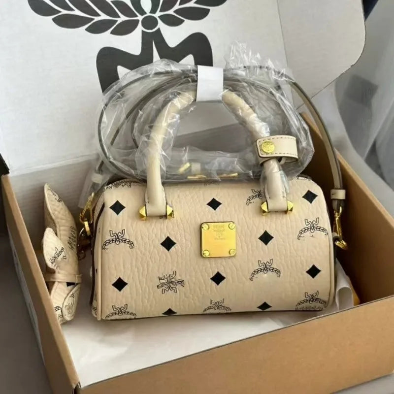 Fashion tote bag - genuine leather women's bag - Boston Aren mini pillow bag - Fashionable and versatile, with superior quality.