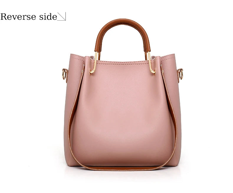 Women's Bag Luxury Handbag Large Capacity Tote 4 Pcs Ladies Bag Fashion Shoulder Bag Wallet Card Bag