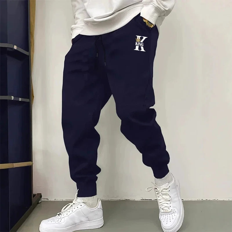 Mens Sweatpants Printing Casual Pants Outdoors Fitness Sports Jogging Man Trousers Daily Running Pants 2026 Fashion Sportswear