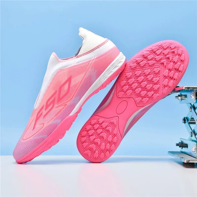 New Men Soccer Shoes High Ankle Breathable Football Boots Ultralight Futsal Non-Slip High-quality Sports Shoes Outdoor Match