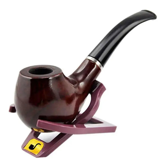 Classic Wood Grain Resin Pipe Chimney Filter Long Smoking Pipes Tobacco Pipe Cigar Gifts Narguile Gift Grinder Smoke Mouthpiece