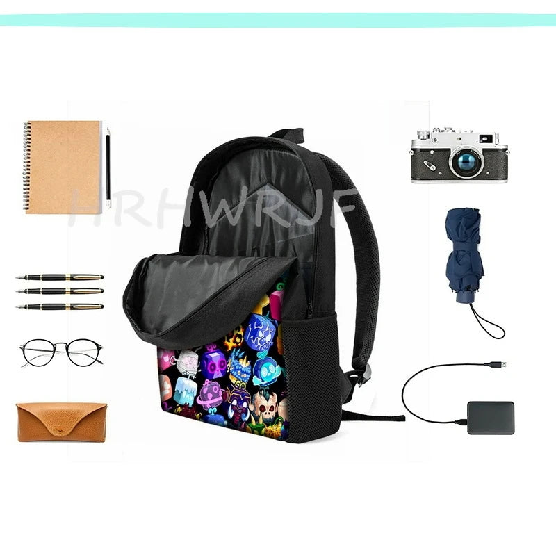 Cars School Backpack For Boys Girls Cartoon Game Knapsack Primary Backpacks Kids Satchels Space School Bags With Shoulder Bags
