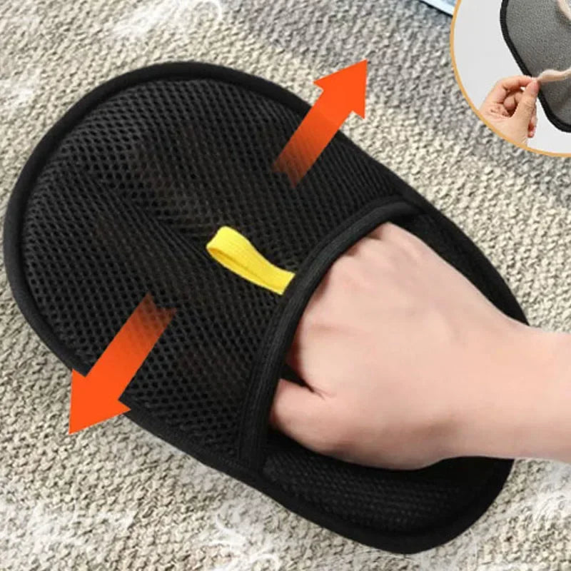 Pet Hair Removal Gloves Clothing Hair Collection Electrostatic Removal Gloves Double-sided Reusable Pet Beauty Gloves Upgraded