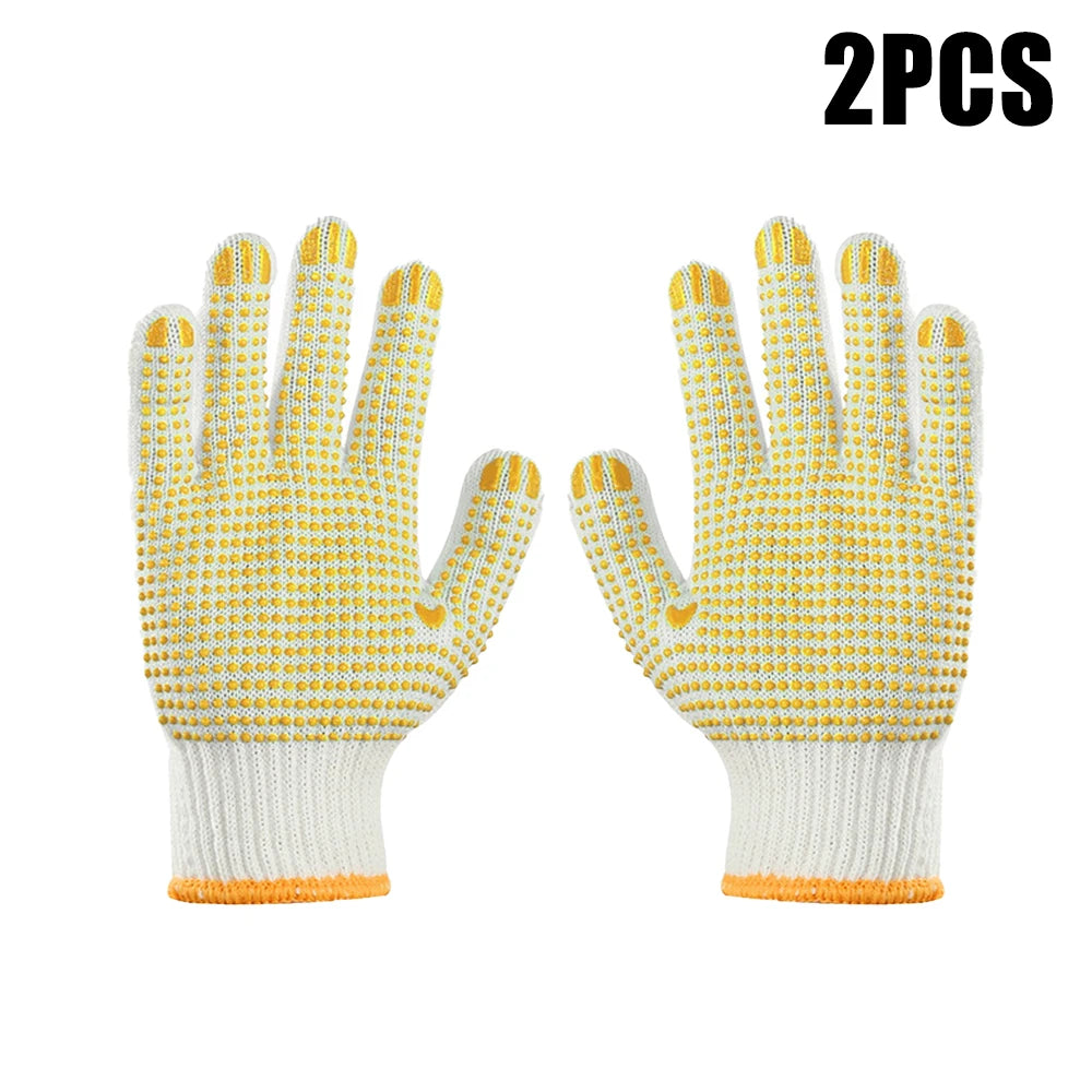 1/5/10 Pairs Labor Insurance Gloves Protective Work Gloves Home Wear-resistant Gardening Glove Tool Anti-slip Glue Dot Glove