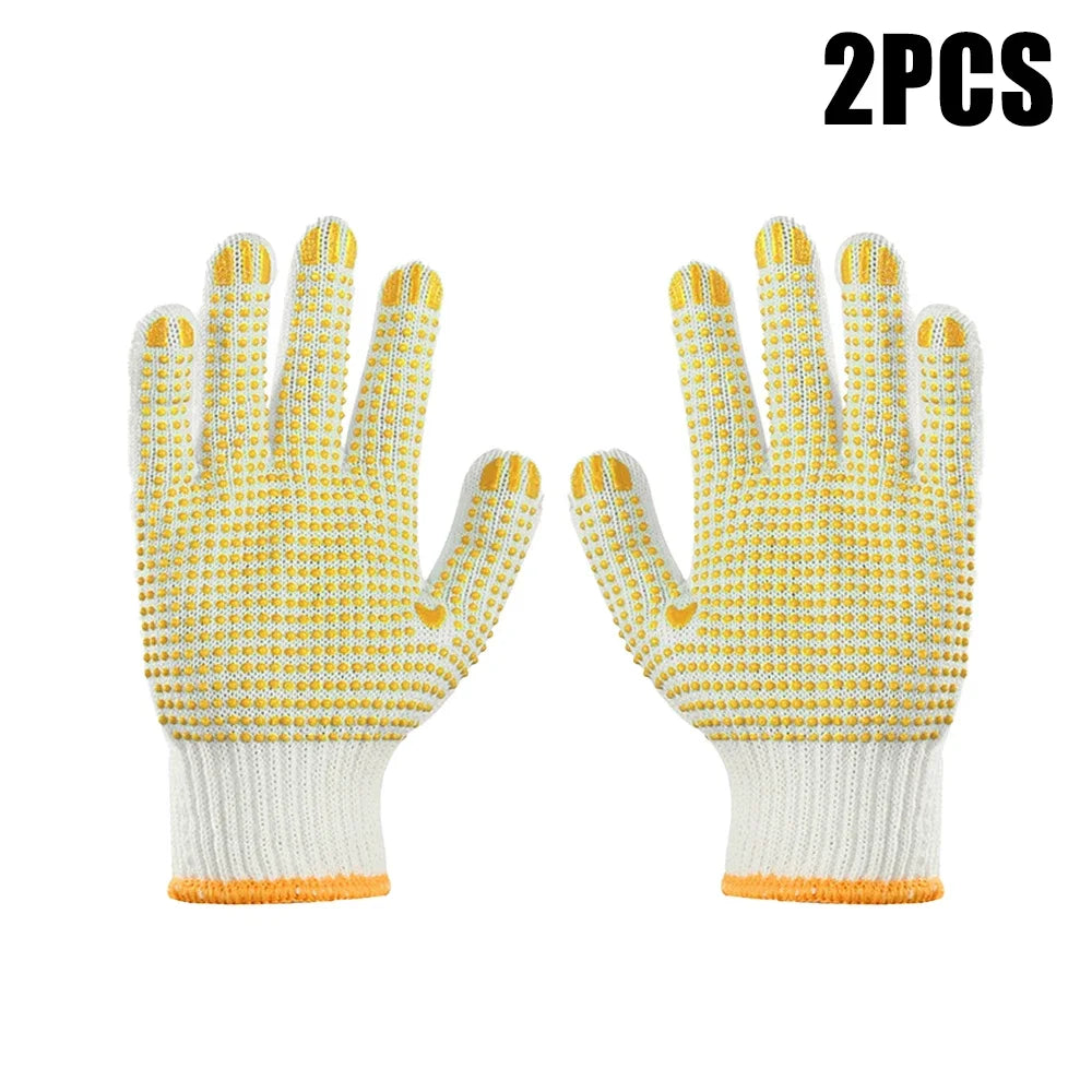 1/5/10 Pairs Labor Insurance Gloves Protective Work Gloves Home Wear-resistant Gardening Glove Tool Anti-slip Glue Dot Glove