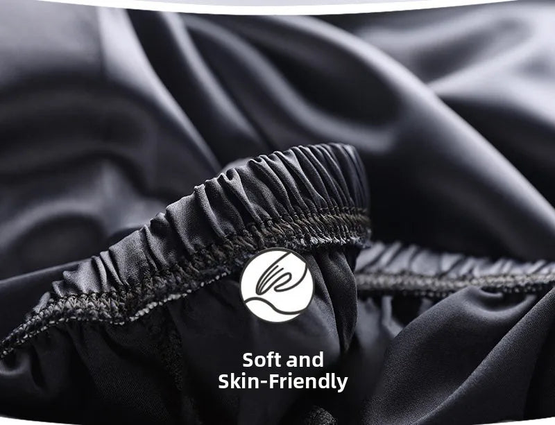 Ice Silk Sleep Pants Long Loose Fit Home Clothes for Men And Women plus Size Simulated Silk Single Piece Couple Home Pants