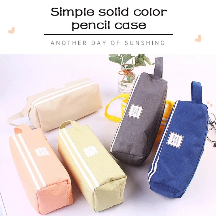 Large Capacity Pencil Cases Double Layer Simple Canvas Bags for Girls Back to School School Office Supplies Stationery