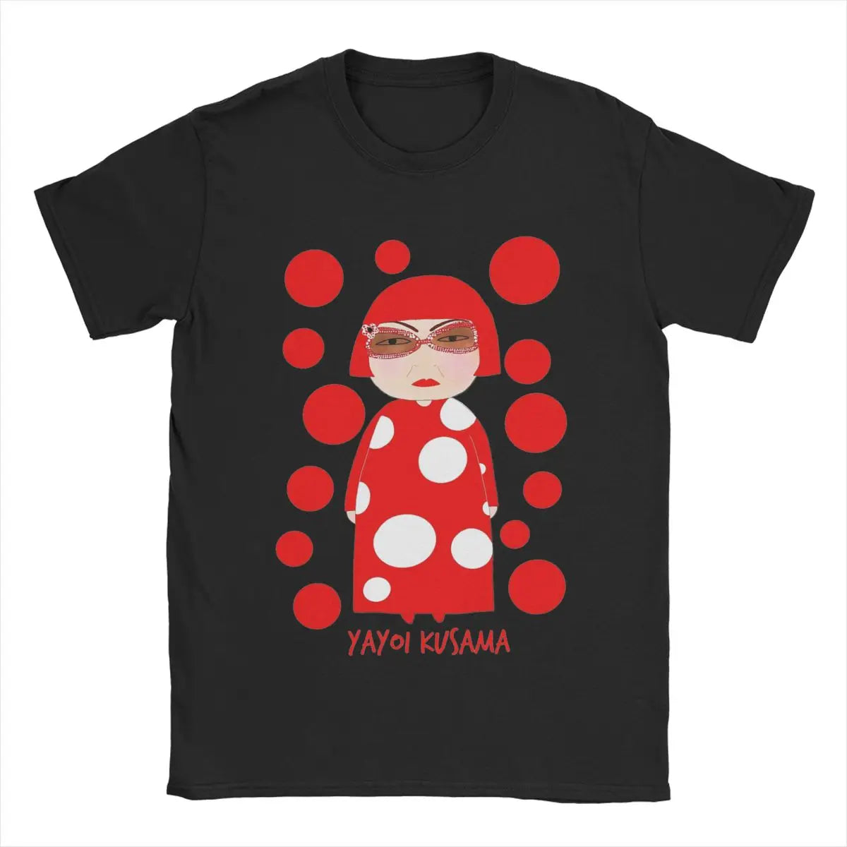 Men's Yayoi Kusama T Shirt Cotton Clothing Unique Short Sleeve Crew Neck Tees New Arrival T-Shirt