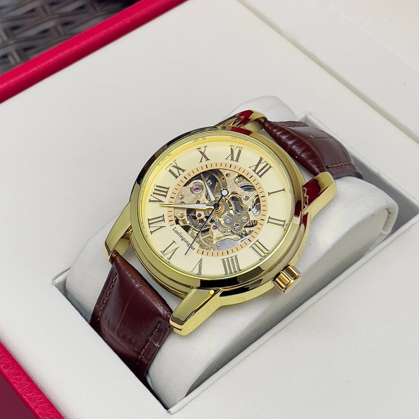 [Automatic Mechanical Men's Watch] Fashionable, High-Looking, and Affordable Luxury Men's Automatic Mechanical Watch, Suitable for Business and Casual Wear, Stylish and Handsome Men's Watch Hot-Selling Watches Are the Preferr