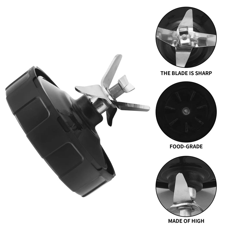 7 Fins Ninja Blender Blade Replacement Parts, For Nutri Ninja Blender Extractor Blade Auto Iq Bl682-30 Bl642-30 Bl450-30
