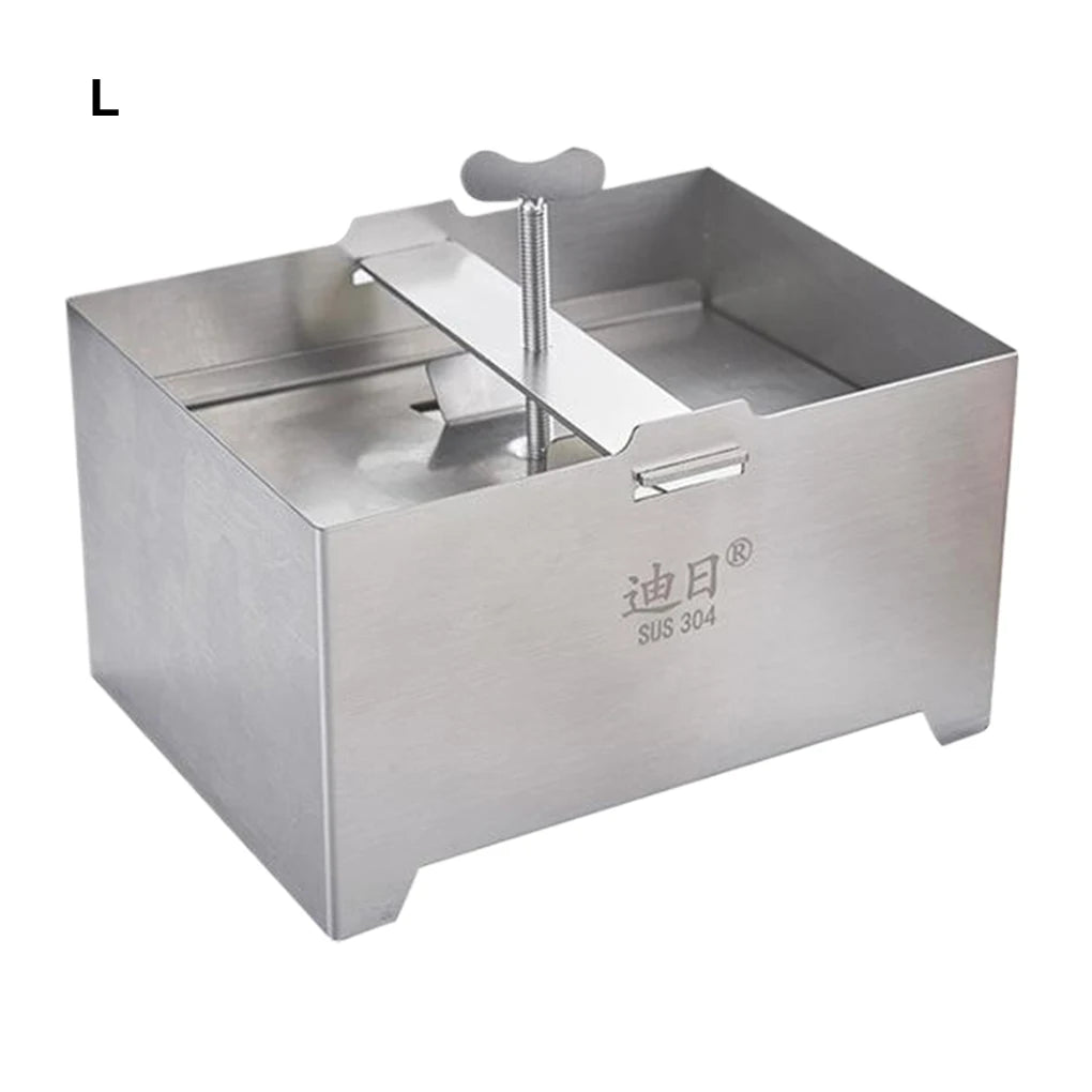 Tofu Press Cheese Making Molds Maker Food Grade Stainless Steel Mold Mould Curd Tool Soybean Box Squeezer Kit Tempeh Presser