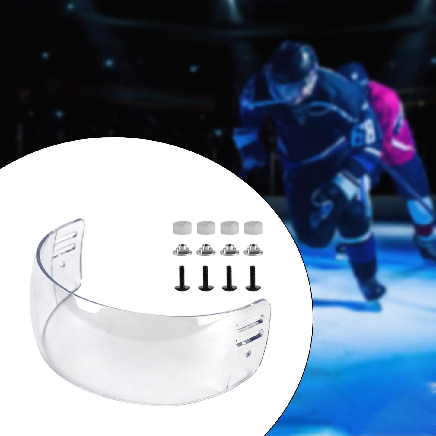 Hockey Helmet Visor Universal Transparent Protector Helmet Shield for Safety Work Accessories