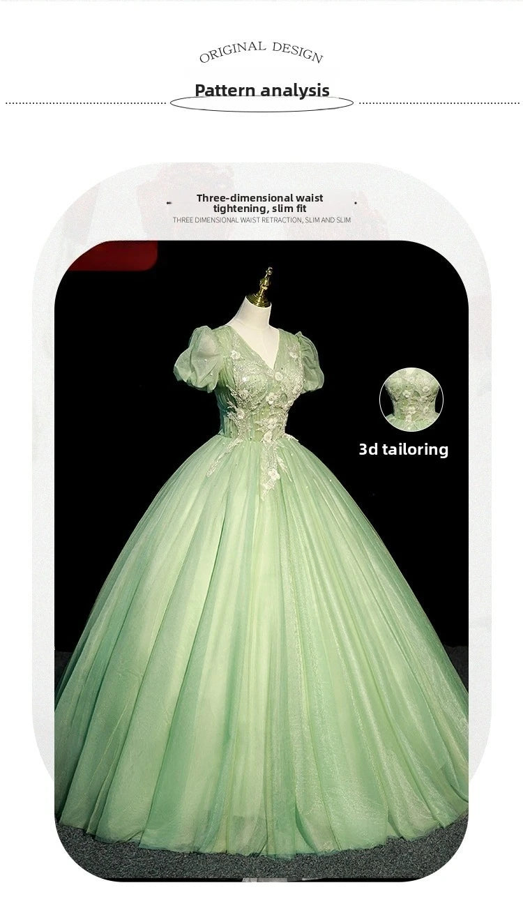 European and American Evening Dress, Voice, Vocal, Piano Art Exam, Solo Performance, Puffy Dress, Host Dress, Adult Ceremony