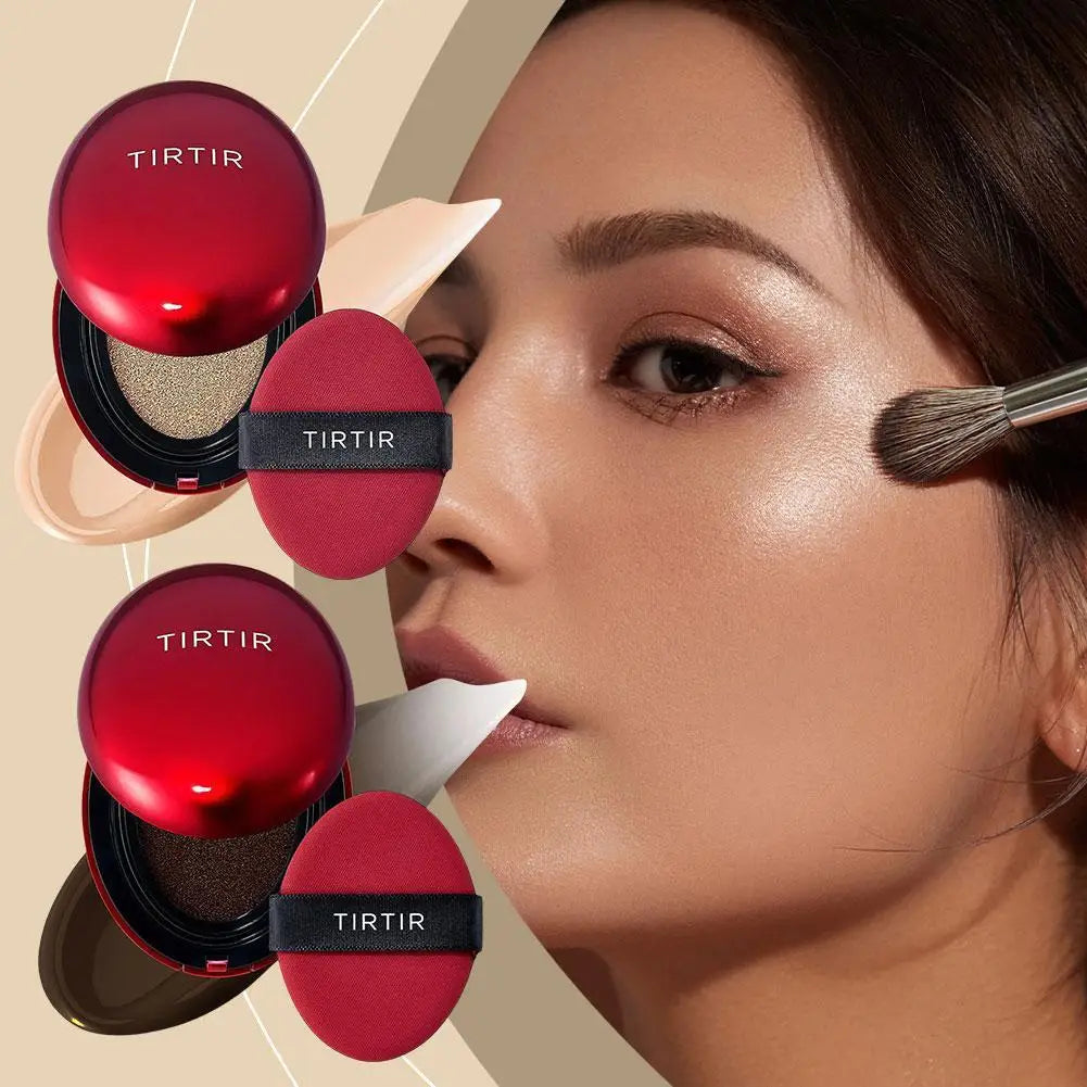 NEW For TIRTIR Mask Fit Red Cushion Foundation Long-Lasting Lightweight Buildable Coverage Finish Korean Cushion Foundation Care