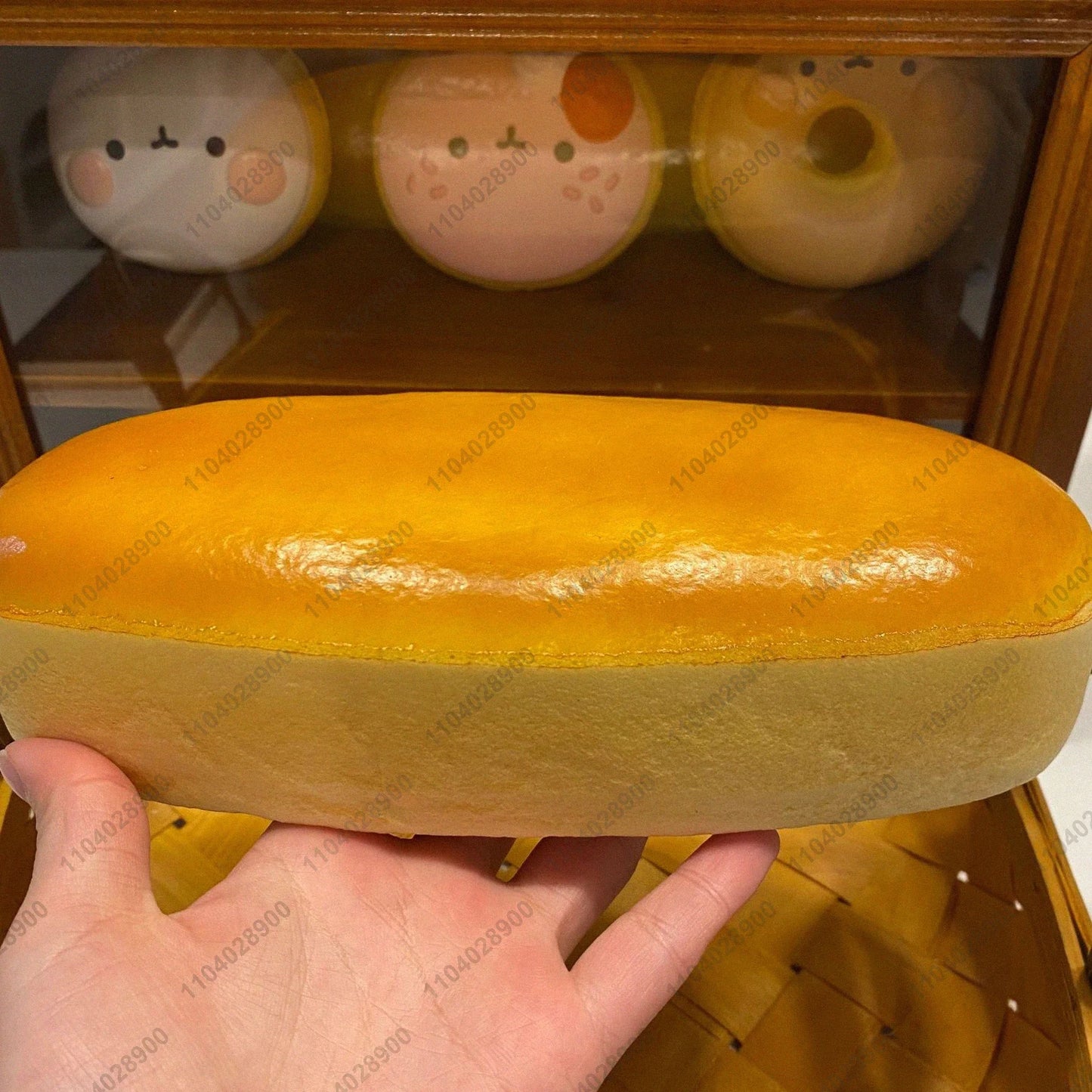 Cheese Cake Squishy Toy Slow Rising Long Cheese Bread Cake Slow Rebound Squeeze Food Stress Release Hand Relax Toy Gift