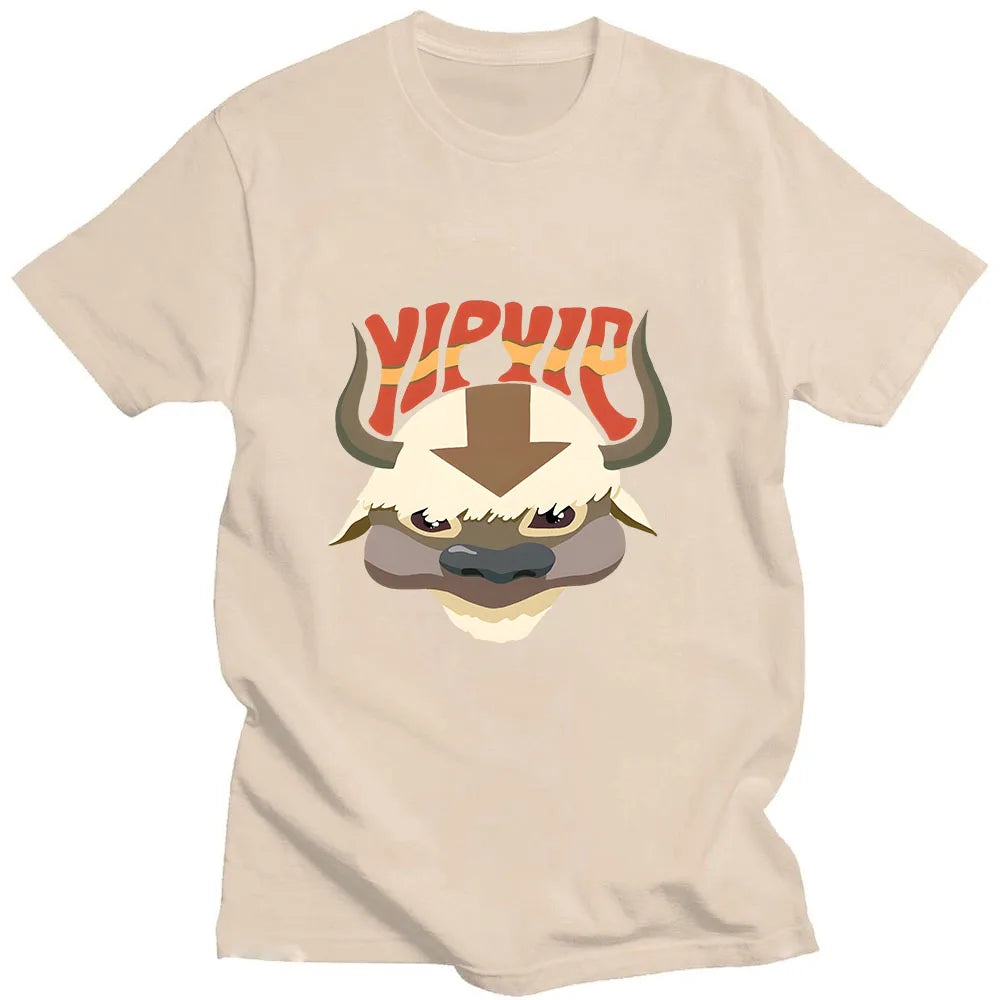 YIP APPA Game T Shirt Anime Print Cartoon O-neck Tee-shirt Short Sleeve Retro Harajuku Tshirt Camiseta Hombre Comic Cute Tops