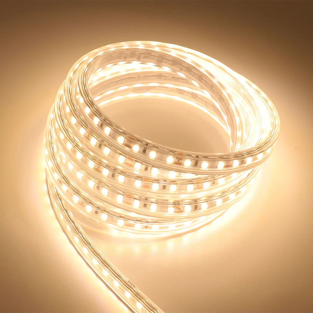 LED Strip 12V 24V Waterproof IP67 White Warm White 2835 120LEDs/m Flexible Led Tape For Outdoor Garden Decor 0.5M 1M 2M 3M 4M 5M