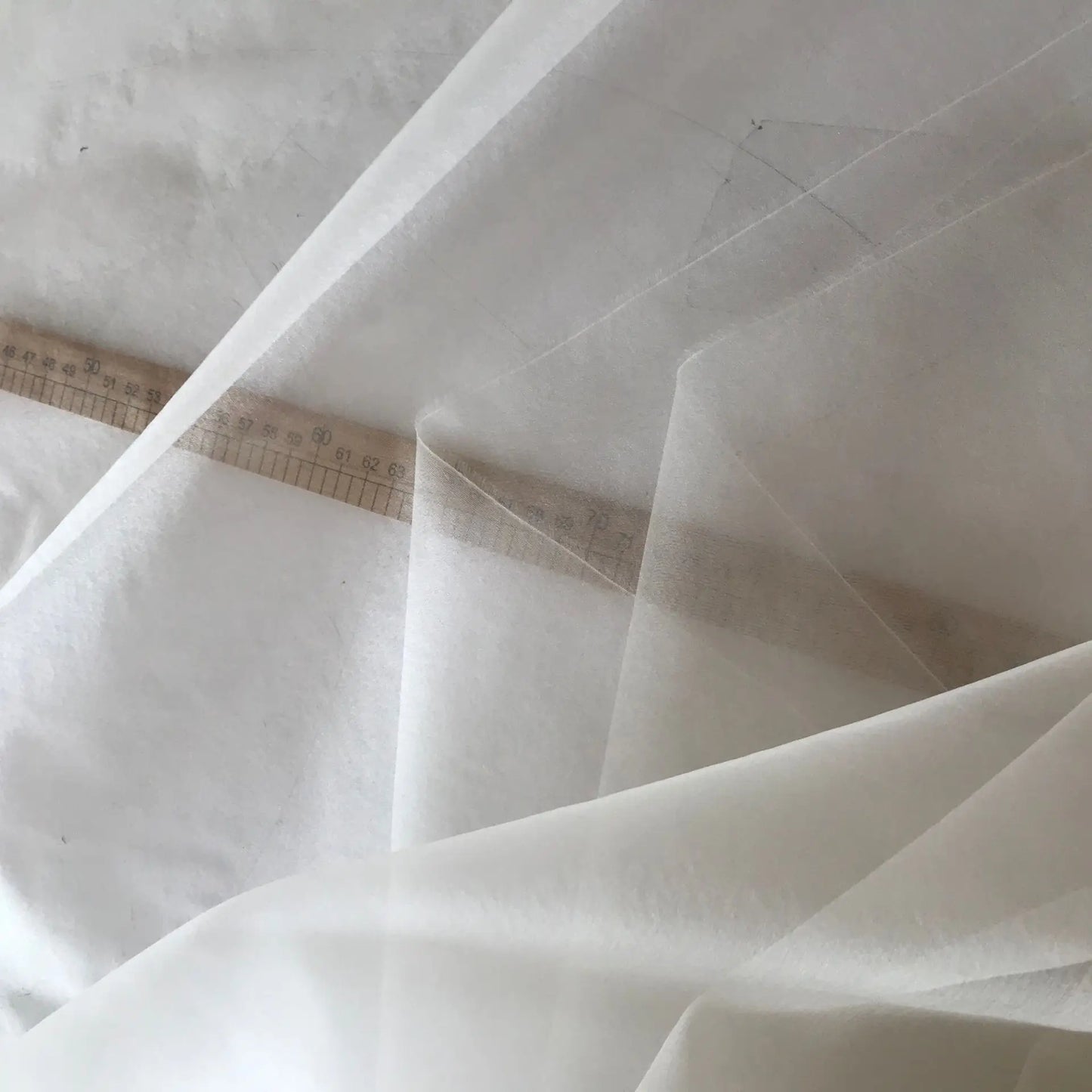 10Yards 100% pure silk organza fabric 5m/m 21gsm 55" 140cm natural white  for wedding dress or DIY handmade