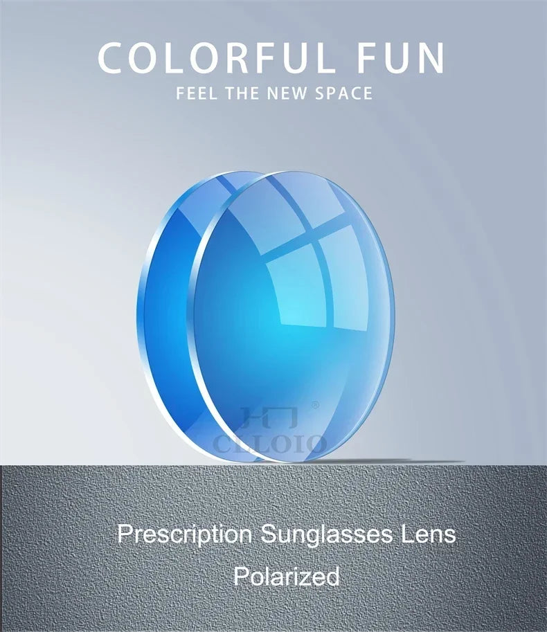 CLLOIO Progressive Multifocal Prescription Polarized Sunglasses Lens 1.56 1.61 1.67 1.74  CR39 Resin Aspheric Anti-Glare Lenses