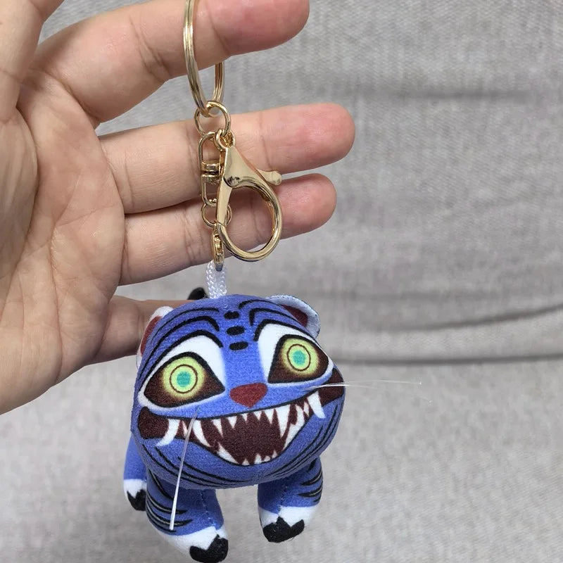 2025 Hot Anime Movie Kpop Demon Keychain Tiger Pendant Keyring Backpack Hanging Decorations Halloween Carnival Props Kids Gift