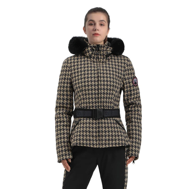 Ski Jackets 2025 Mountain Winter Hooded Woman Snowboard Clothes Outdoor Sports Skiing Overcoats Windproof Thermal Snow Tracksuit