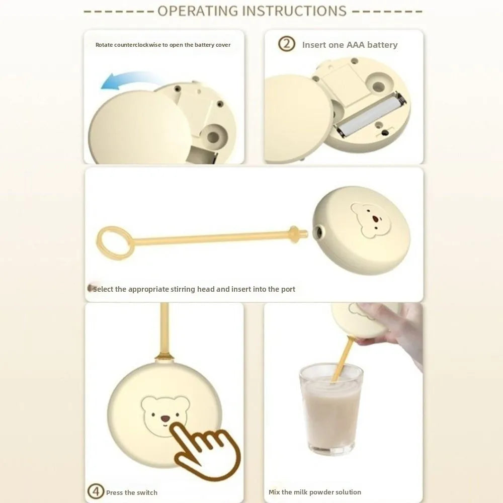 Wireless Electric Milk Frothers Battery Model Electric Coffee Whisk Mixer Portable Automatic Electric Handheld Blender