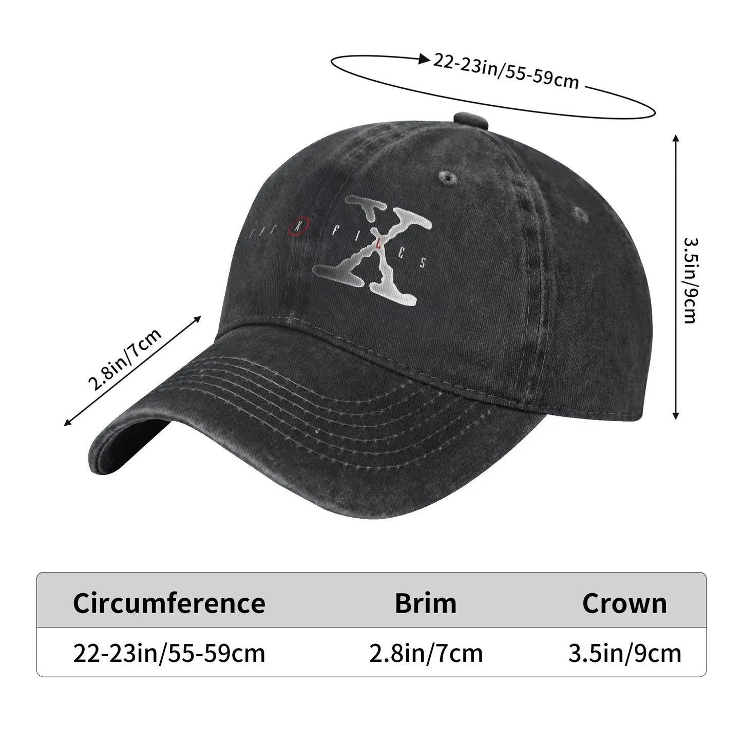 Baseball Cap  The X files  Spring Streetwear Trucker Hat  Men Adult Design Hiking Fishing Sun-Proof Baseball Caps