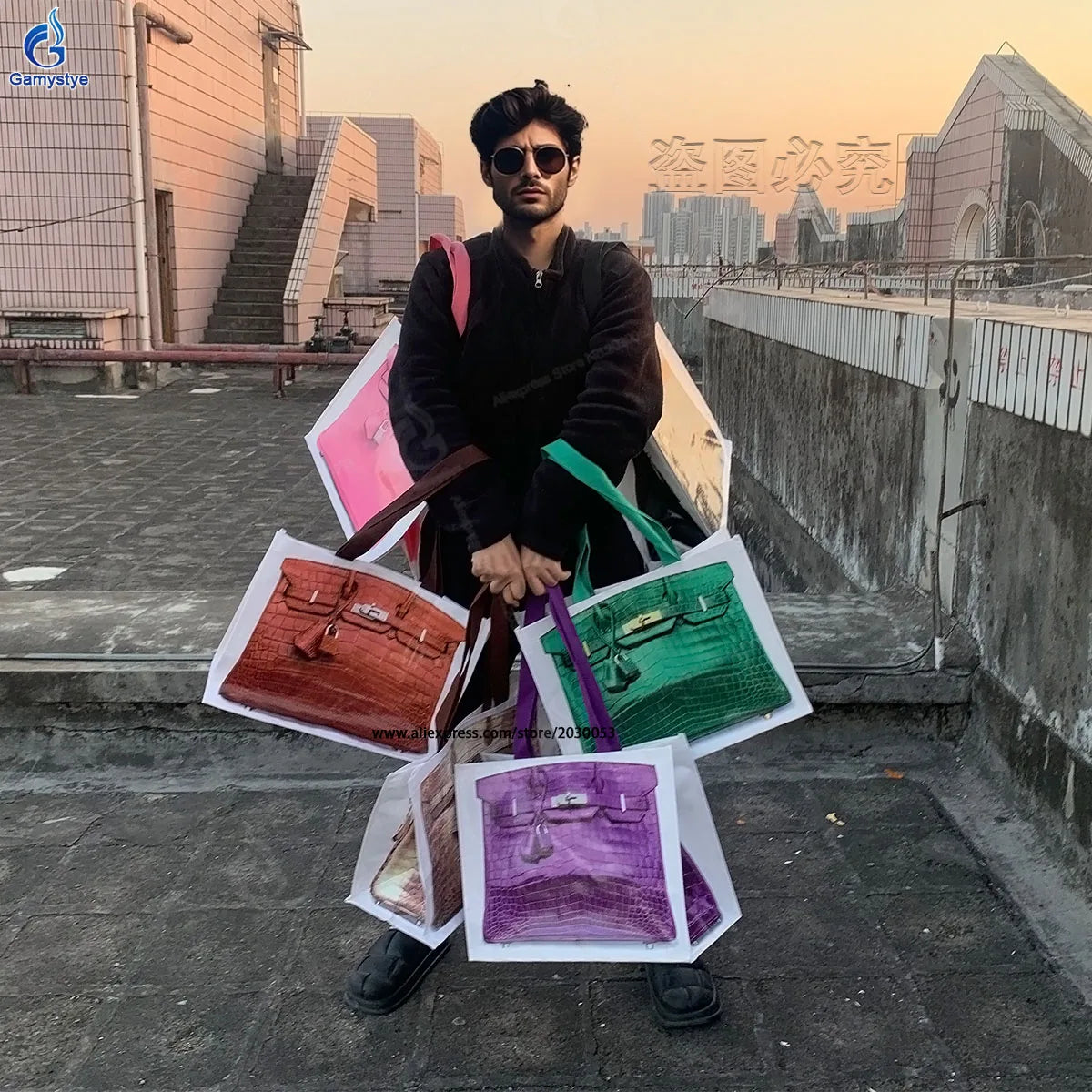 2025 Hot women Handbags Woven Grocery bags Large Capacity Travel Handbag Shopping Bag for blogger funny tote bags