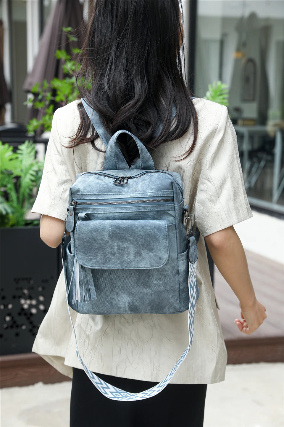 Ladies Daypacks Fashion Backpacks Women Big Travel Bagpack Large School Bags for Girls Solid Color Leather Rucksacks Female