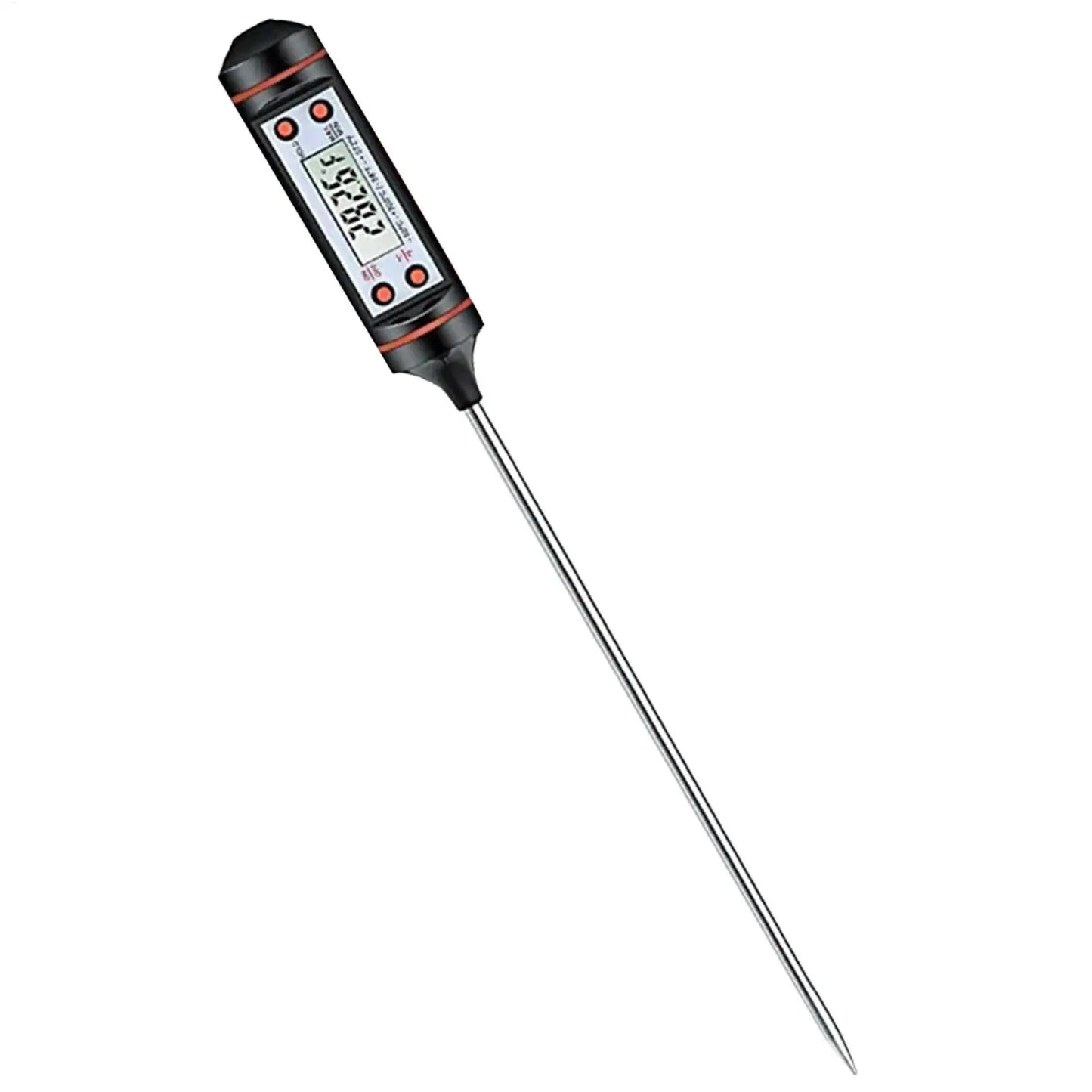 Electronic Food Thermometer LCD Display Kitchen Thermometer Digital Temperature Measuring Tool for Meat /Cooking /BBQ/Milk