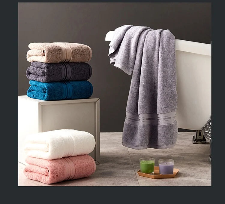 Egyptian Cotton Bath Towels Towels Combed Face Towels Set or Individually Suitable for Sports Travel Home Hotel and Bathroom Use