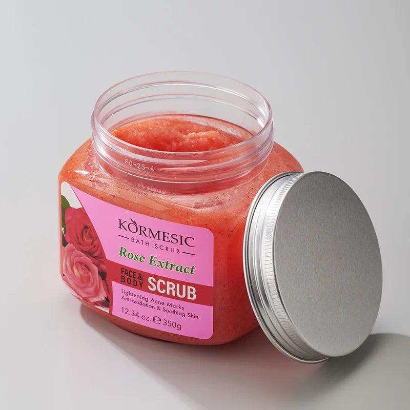 Body Scrub Cream Exfoliating Deep Cleansing Shea  Moisturizing Deep Cleansing Turmeric Milk Rose Gentle Tender  Smooth Skin Care