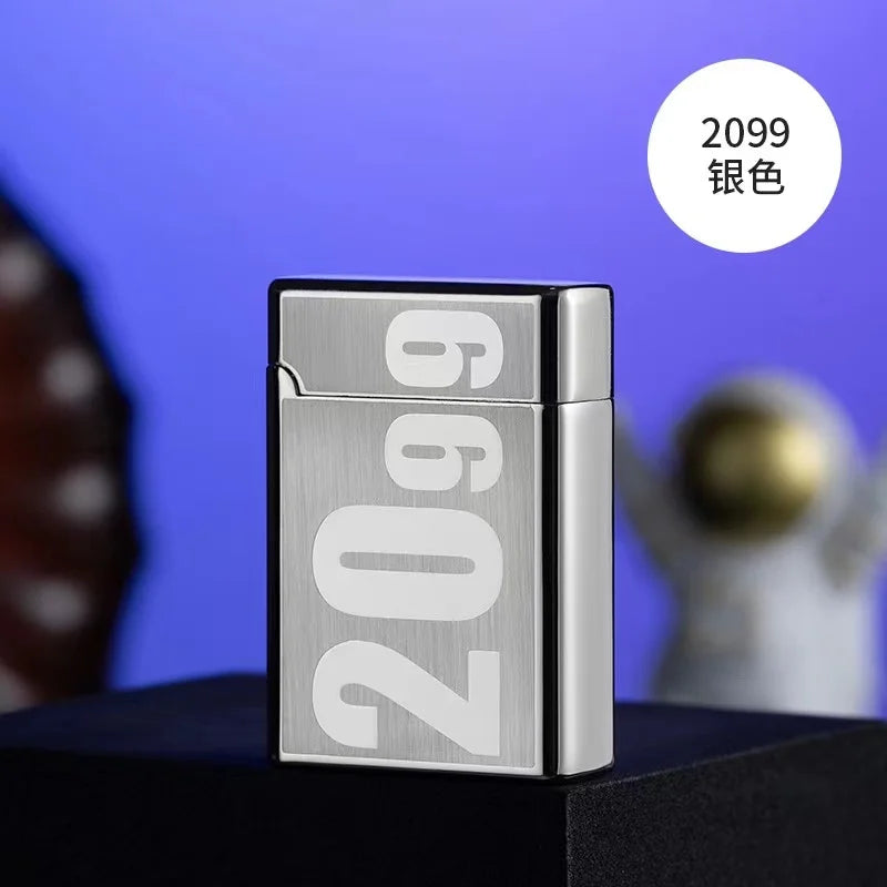 Portable Metal Induction Ignition Cigarette Lighter Men's Boutique Gift Butane Gas Lighter Windproof Lighter Unusual Lighters