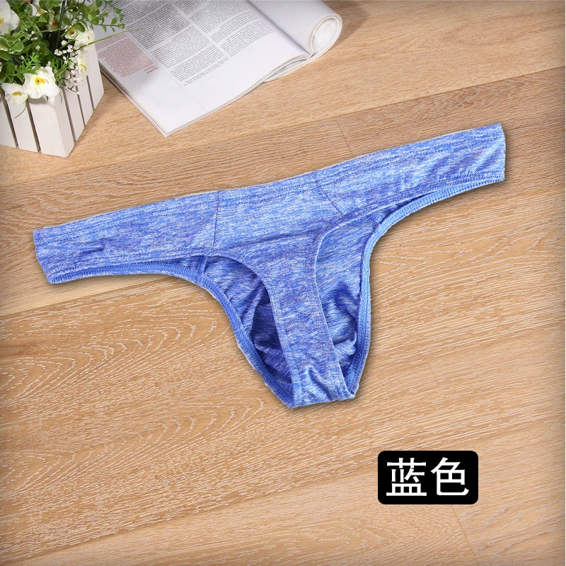 Thong Men's Underpants Sexy U Convex Comfortable Breathable Thin Section Sexy Men's Underwear Fashion T Back Thongs
