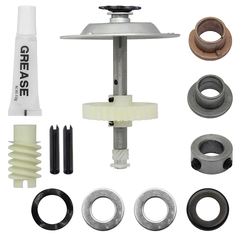41C4220A Garage Door Opener Gear Kit Parts Include Helical Gear Worm Gear Wear Bushings Grease Etc Belt