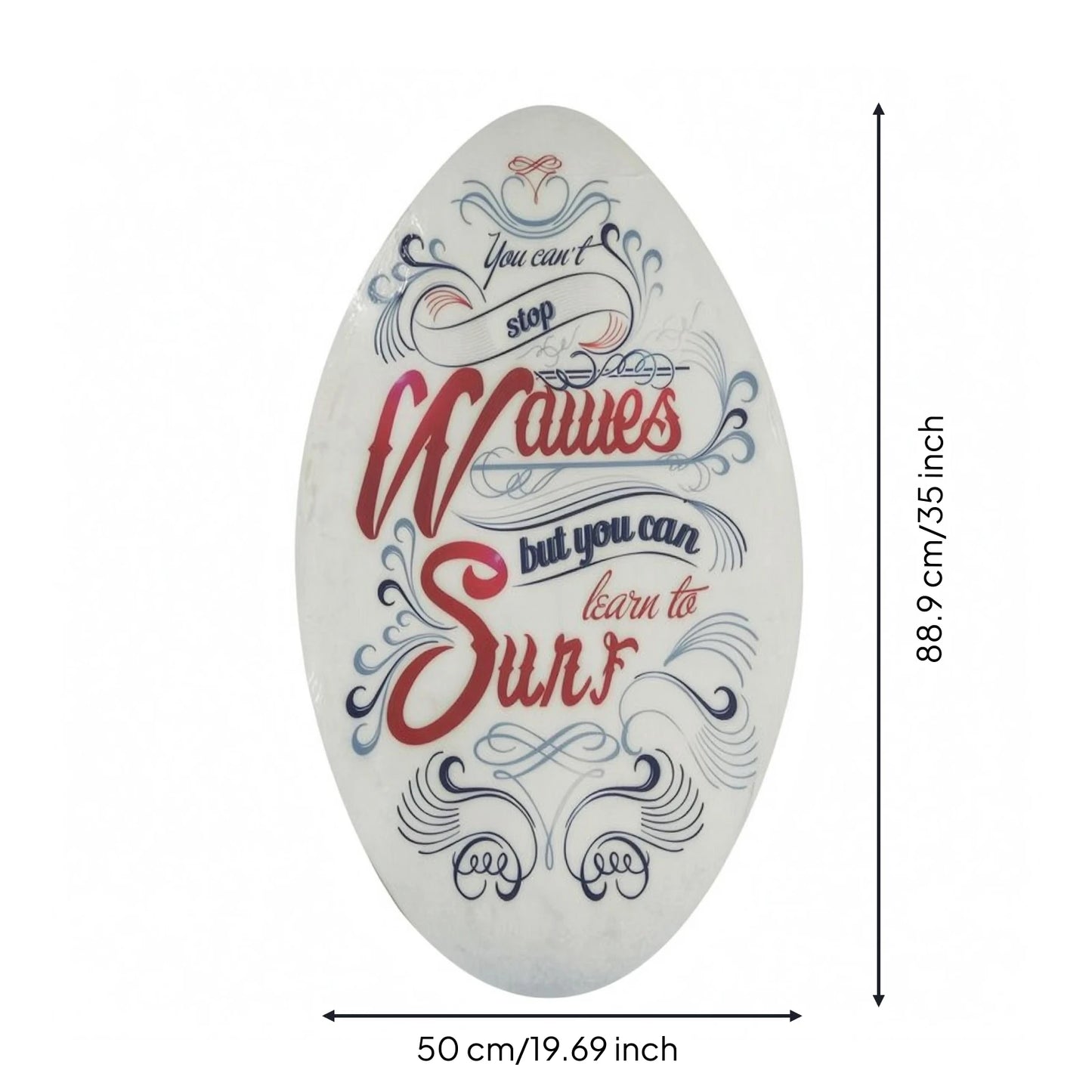 Skimboard for Beach Lightweight Durability Wooden Water Surfboard Wood Body Board for Beginners Teenagers All Skimming Kids