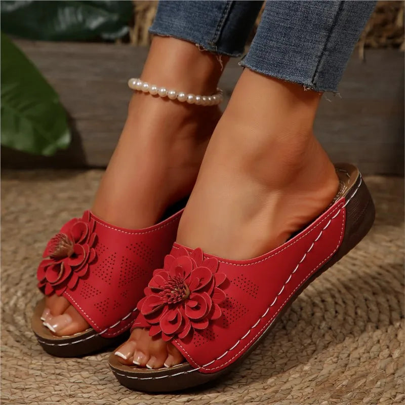Women Sandals Shoes Summer Fashion Wedge Walking Shoes Comfortable Slip On Women's Sandals Light Female Sandalias Mujer Footwear
